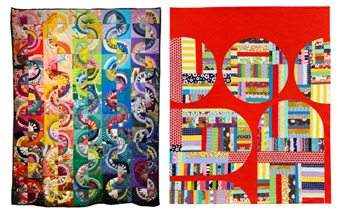 Ahead of the Curve quilts